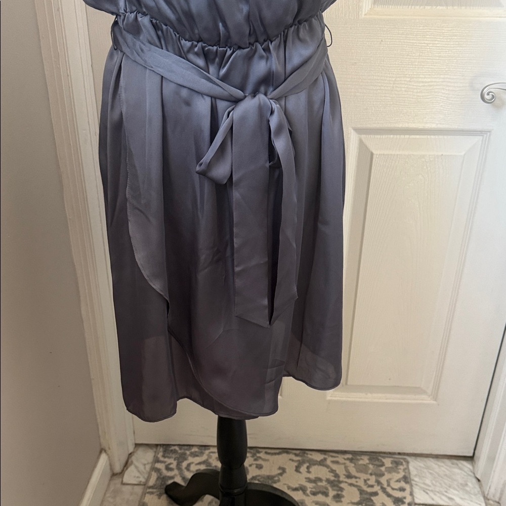 Lauren Conrad Elegant Gray Stain Sleeveless Dress - Picture 5 of 14